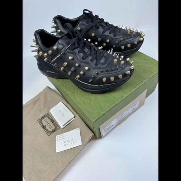 Gucci Studded Rython Sneakers - Picture 3 of 9